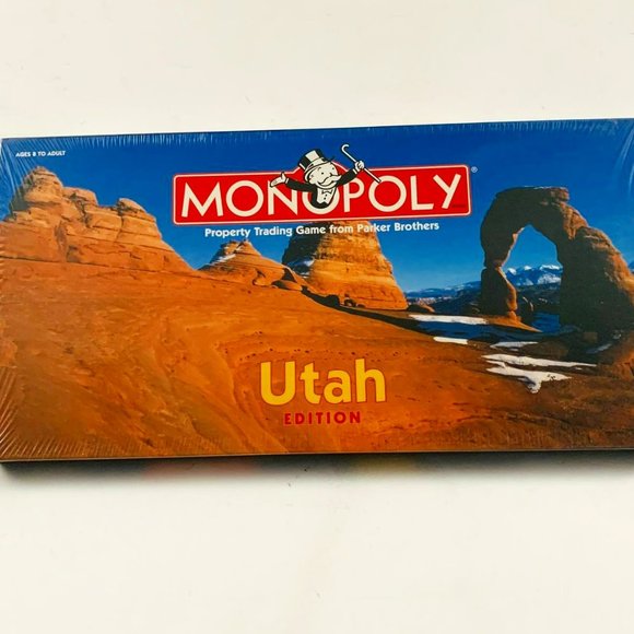 Vintage Monopoly Utah Edition 1998 Board Game Hasbro USAopoly Sealed - Picture 1 of 7